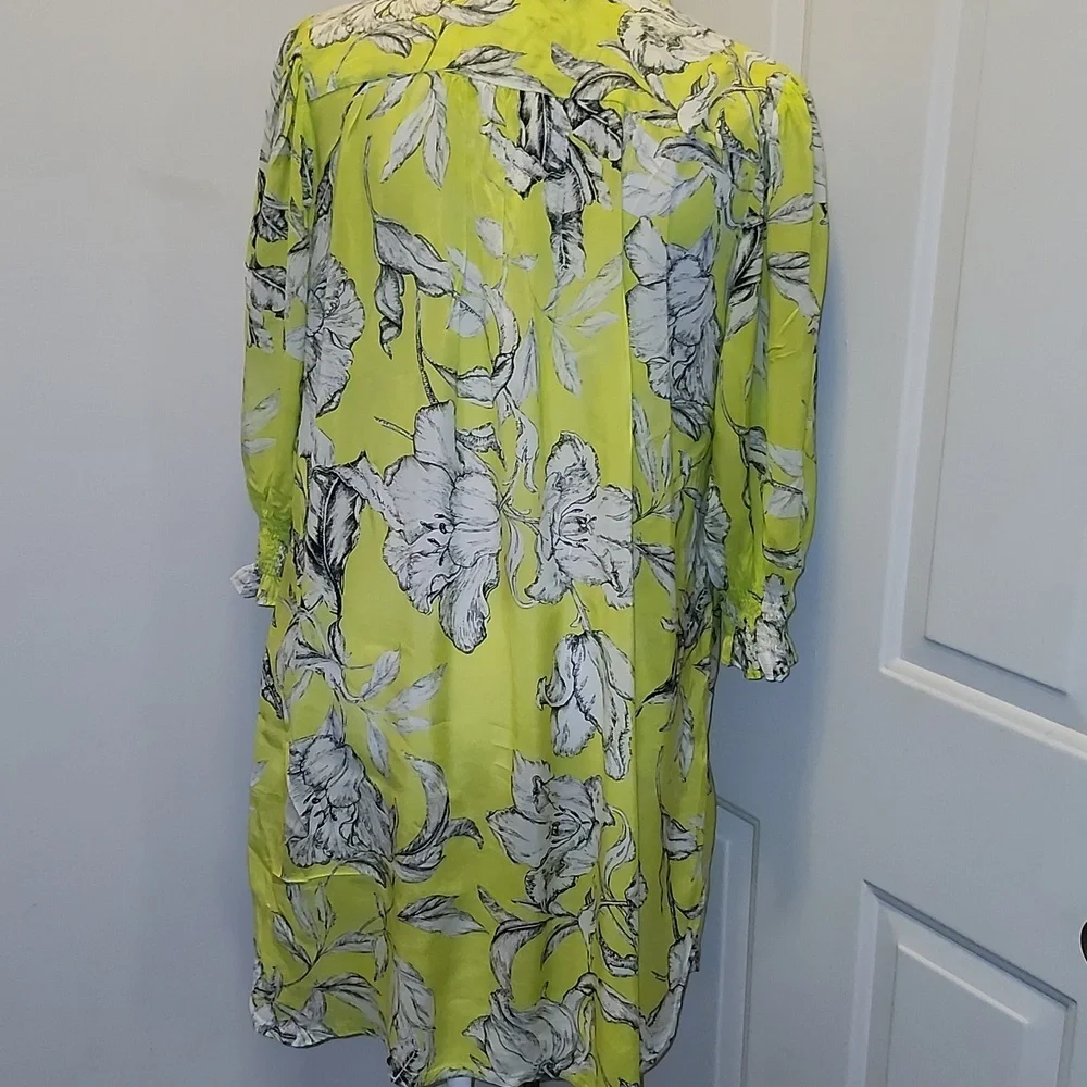 Noen Floral Shirt Dress Mini Size 8 Viscose